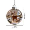 Weihnachtsbaumschmuck Kugeln 3D Tierkugel Saisonale Dekoration Aufhängbare Weihnachtsdekorationen Für Wand Arbeitszimmer Büro Kranz