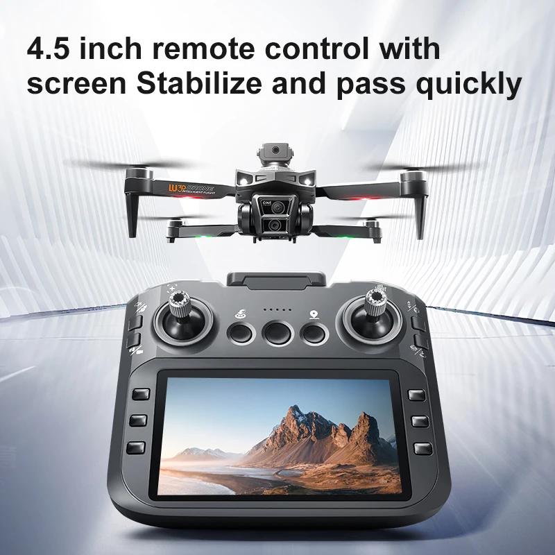 LU30 Drone 4K HD Camera 5G WIFI 4.5inch Large Screen RC Drone Professional Quadcopter with GPS Obstacle Avoidance Brushless FPV Drone RC Drone UAV