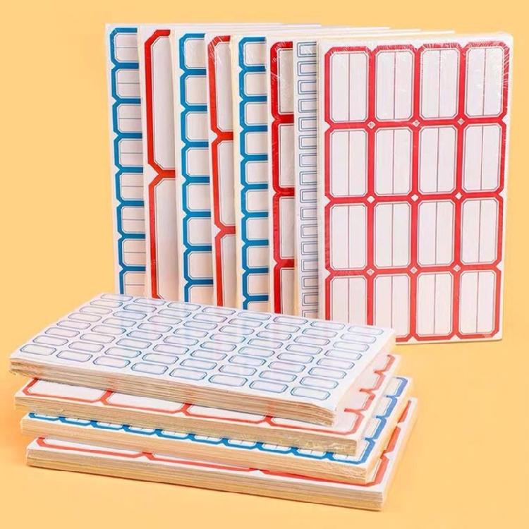 50 Sheets Writeable Labels Adhesive Sticker Jams Label Small Blank Sticker Sticker for Home School Office