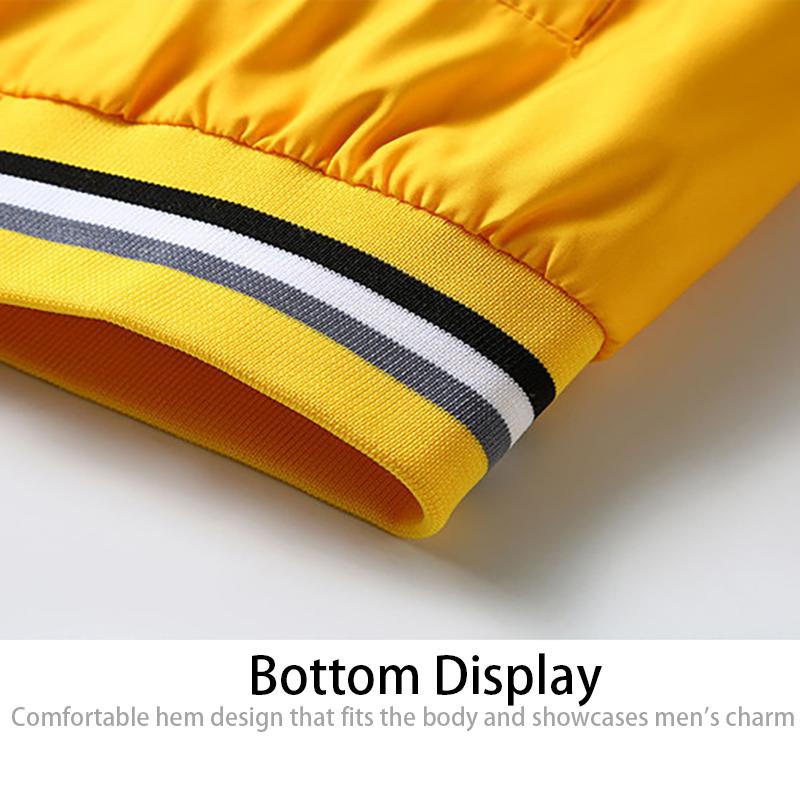Casual Jacket Men's Standing Collar Spring and Autumn Versatile Sports Solid Color Jacket Men's Clothing