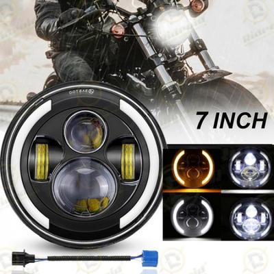 For Buell Blast X1 Motorcycle LED 7" Headlight Turn Signals DRL Halo Projector