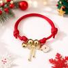 Cartoon Pendant Bracelet Santa Claus Handmade Hand Strap Christmas Braided Hand Chain  New Year