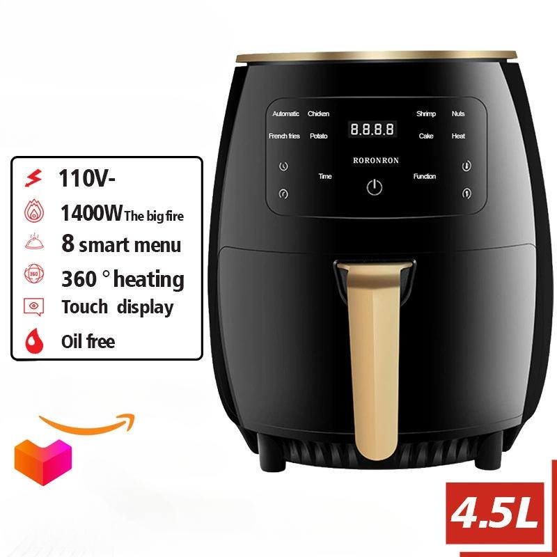 Horkovzdušná fritéza Airfryer Domácí Velkokapacitní 110V Multifunkční Automatická Elektrická Fritéza