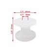 ISURE MARINE 2Pcs 18MM Transparent Bow Anchor Roller Replacement Wheels Bow Roller For Marines Boats Yachts Kayaks