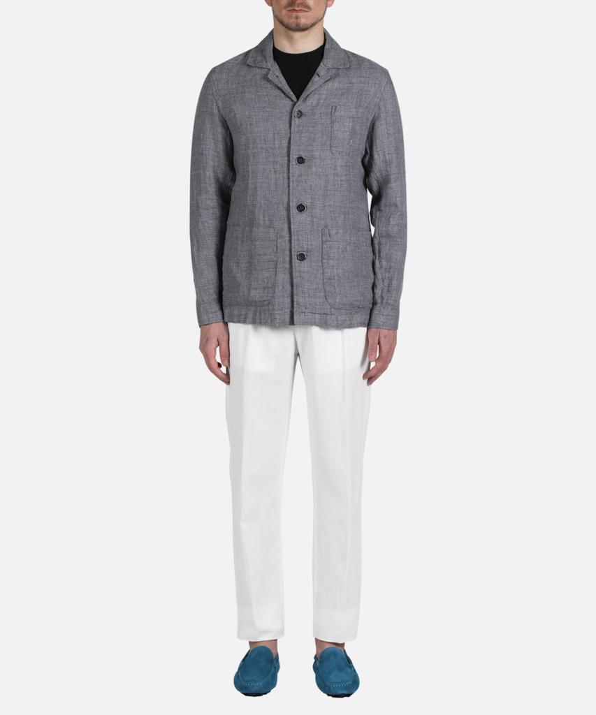 Panicale Blue Linen Enio Jacket