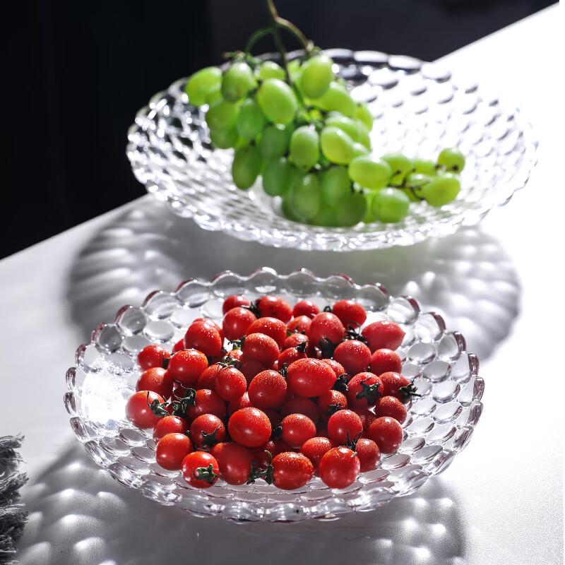 European Style Crystal Glass Fruit and Snack Plate