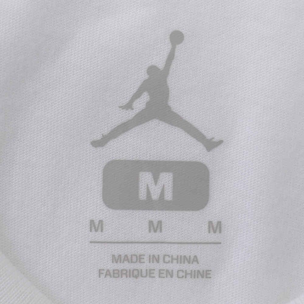 Jordan Slim Fit Cotton Crew Neck T-Shirt With Print Men Tops White AJ1159-100