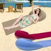 Beach Mat with Inflatable Headrest,Sandproof Beach Blanket,Outdoor Camping and Picnic Placemat, Sunbathing Mat, Summer Travel