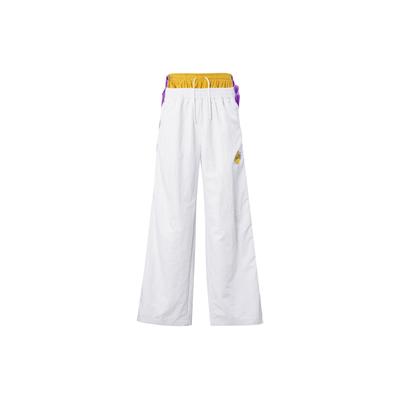 X Ambush NBA Lakers Pantalones de Chándal de Pierna Ancha con Botones a Presión Edición Primavera Mujer Parte Inferior Blanco DB9570-121