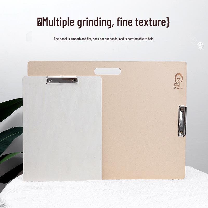 Portable A3 Wooden Sketch Board with Clip – Ideal for Art Students