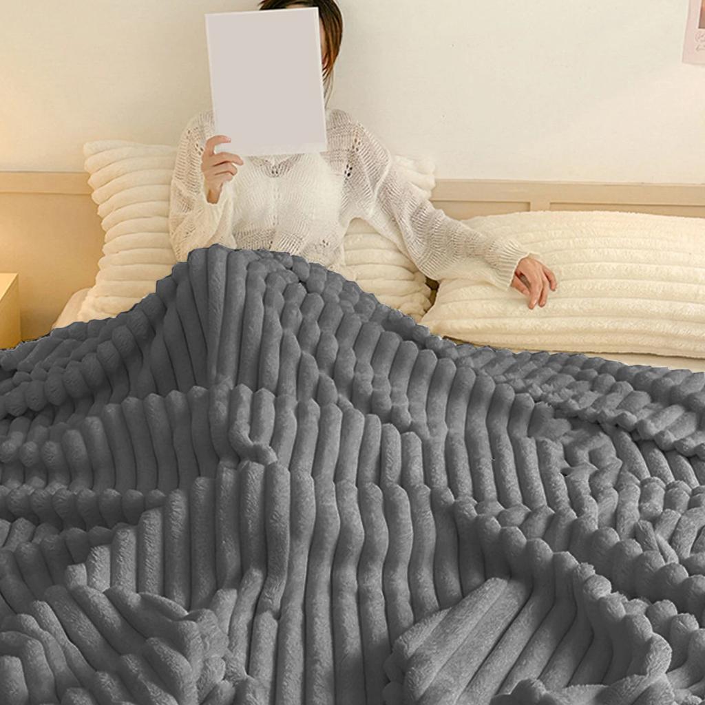 Comfortable Faux Sofa Throw Blanket, Lightweight, Comfortable And Soft Cream Large Throw Blanket For Sofa Bed Living Room, 40 Inch Coffee