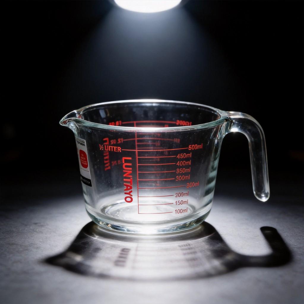 Luntayo Food Grade Glass Measuring Jug With Handle For Kitchen Use