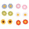 24pcs Dog Hair Bows Cute Mix Colors Grooming Pet Flower Topknot with Rubber Band for Cat