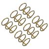 PATIKIL Binder Inner Metal Book Office Bronze 6-Pack Rings, 25.5mm Diameter, Rings, Loose-Leaf Rings, 3-Circle Design, Desktop,