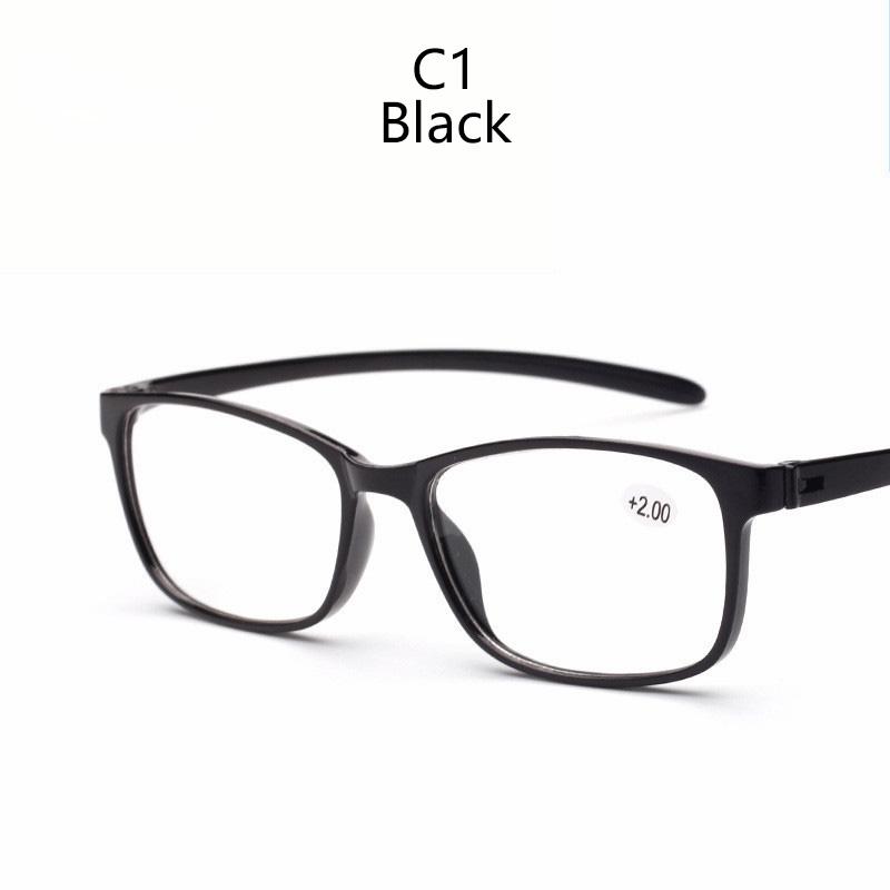 

TR90 Material Tltra-light Flexible Reading Presbyopia Glasses Square Glasses Frame Men s And Women s Presbyopic Hyperopia Eyeglasses Diopters +1.0 1