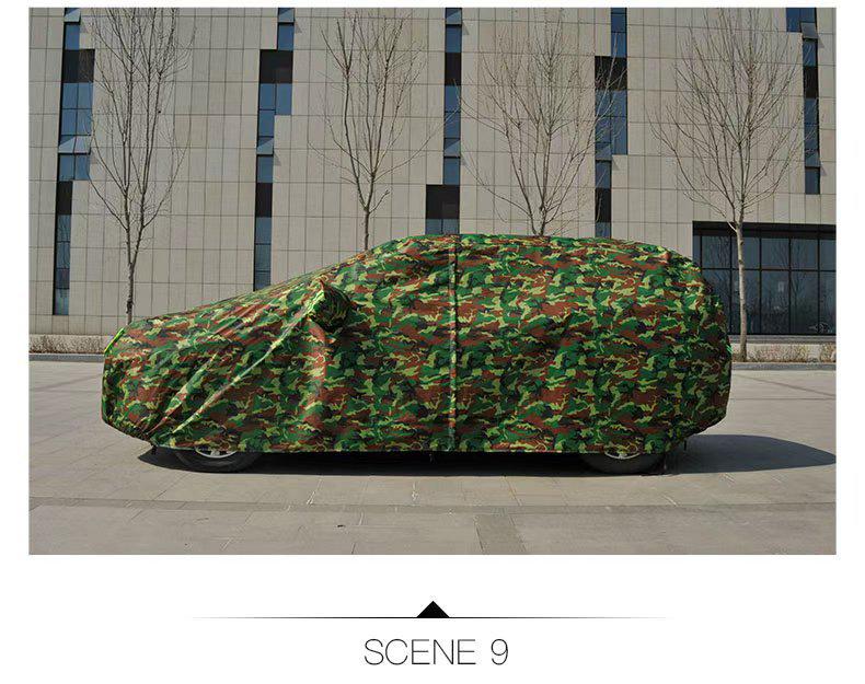 In-Stock Thickened Oxford Cloth Fleece Car Cover with Sunshade & Rain Protection