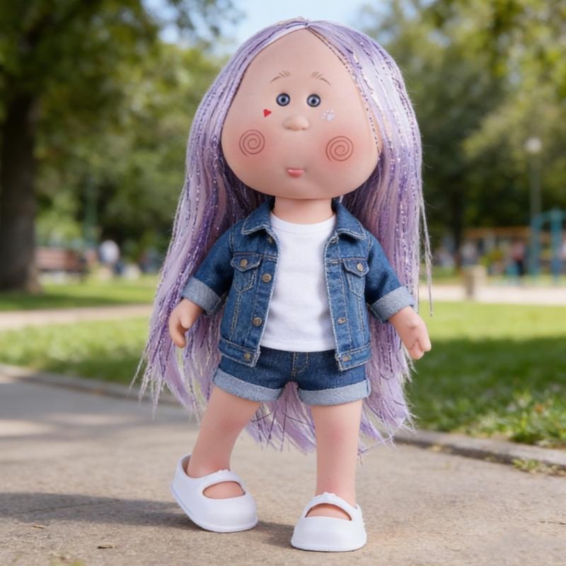 Adorable 24cm Plastic Potato Doll for Kids Creative Play Safe Easy Clean Home Decors Toy for Children Over 3 Years Old