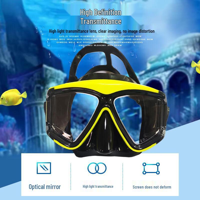 WEZHO Adult Anti-Fog Diving Mask & Snorkel Set