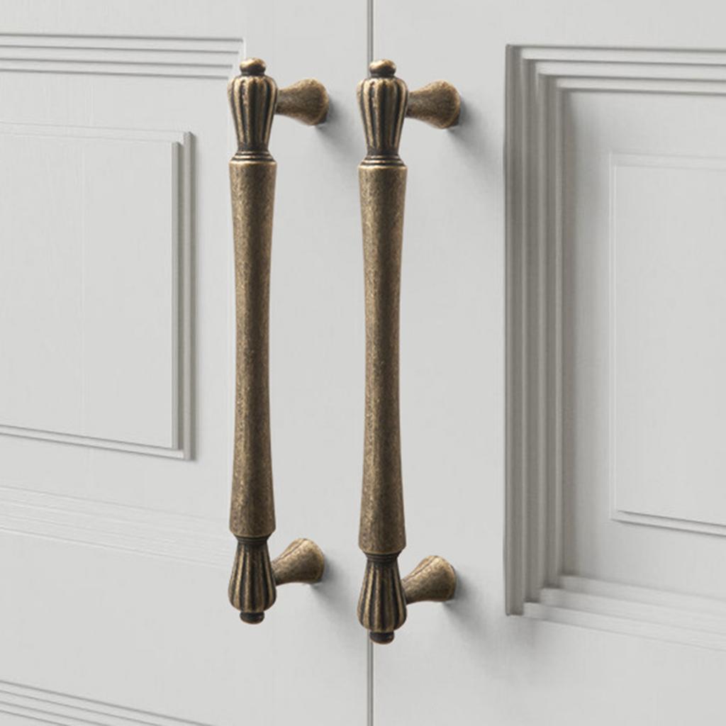 4pcs French Style Antique Cabinet Handles Retro Hardware Furniture Renovations Hardware Upgrades for Dresser & Vanity