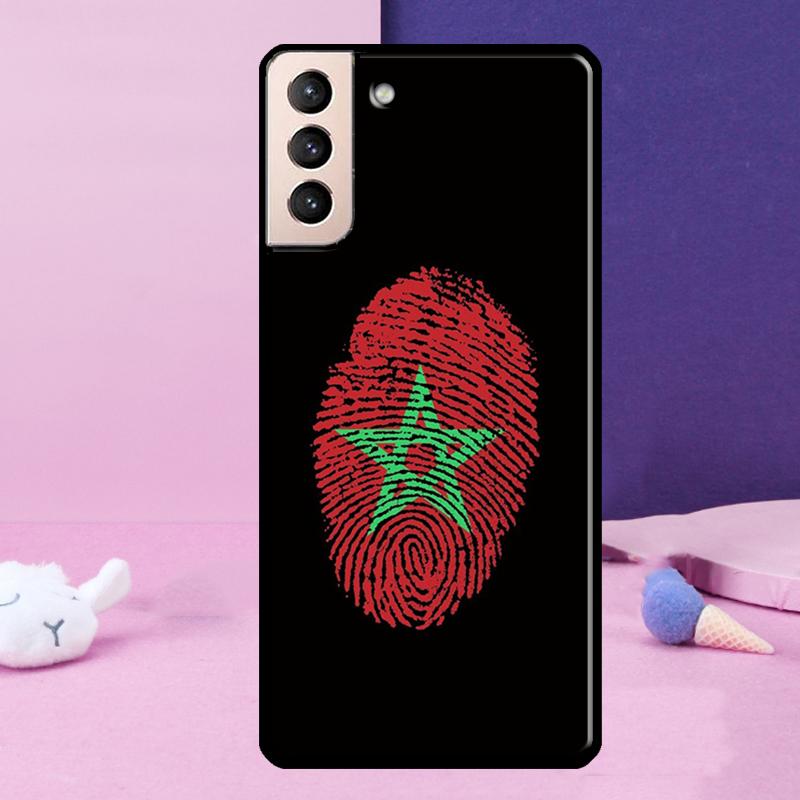 Morocco Flag Case For Samsung Galaxy S23 S22 Ultra S21 S20 FE Note 10 20 Ultra S8 S9 S10 Plus Cover
