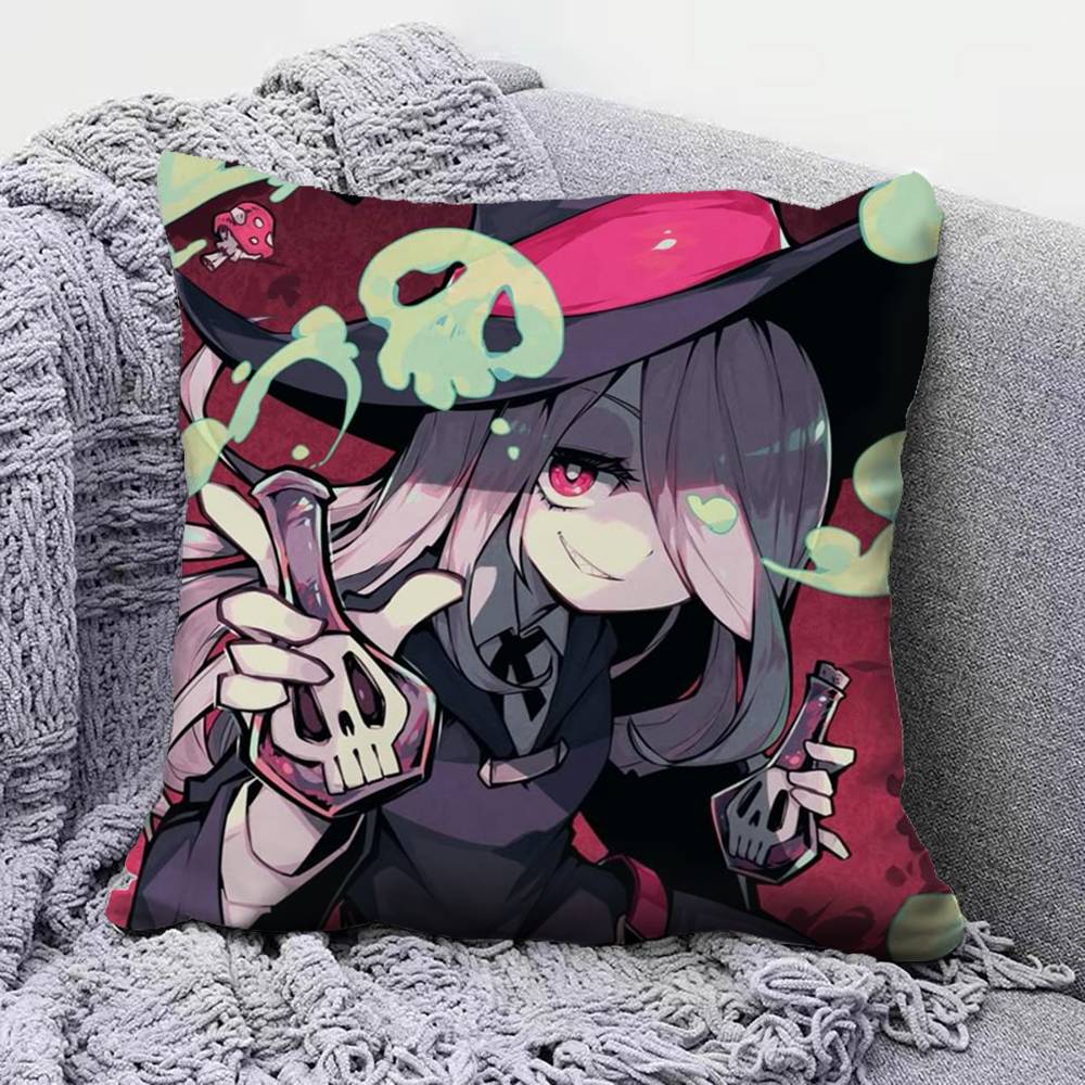 Akko Lotte Sucy Little Witch Academia Anime  Home Sofa Cushion Covers and Aecorative Custom Pillow Covers
