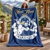 Cruzeiro Esporte Clube Custom Name Flannel Blanket Personalized Soft Warm Plush Throw Blanket Customized Gift for Family Friends