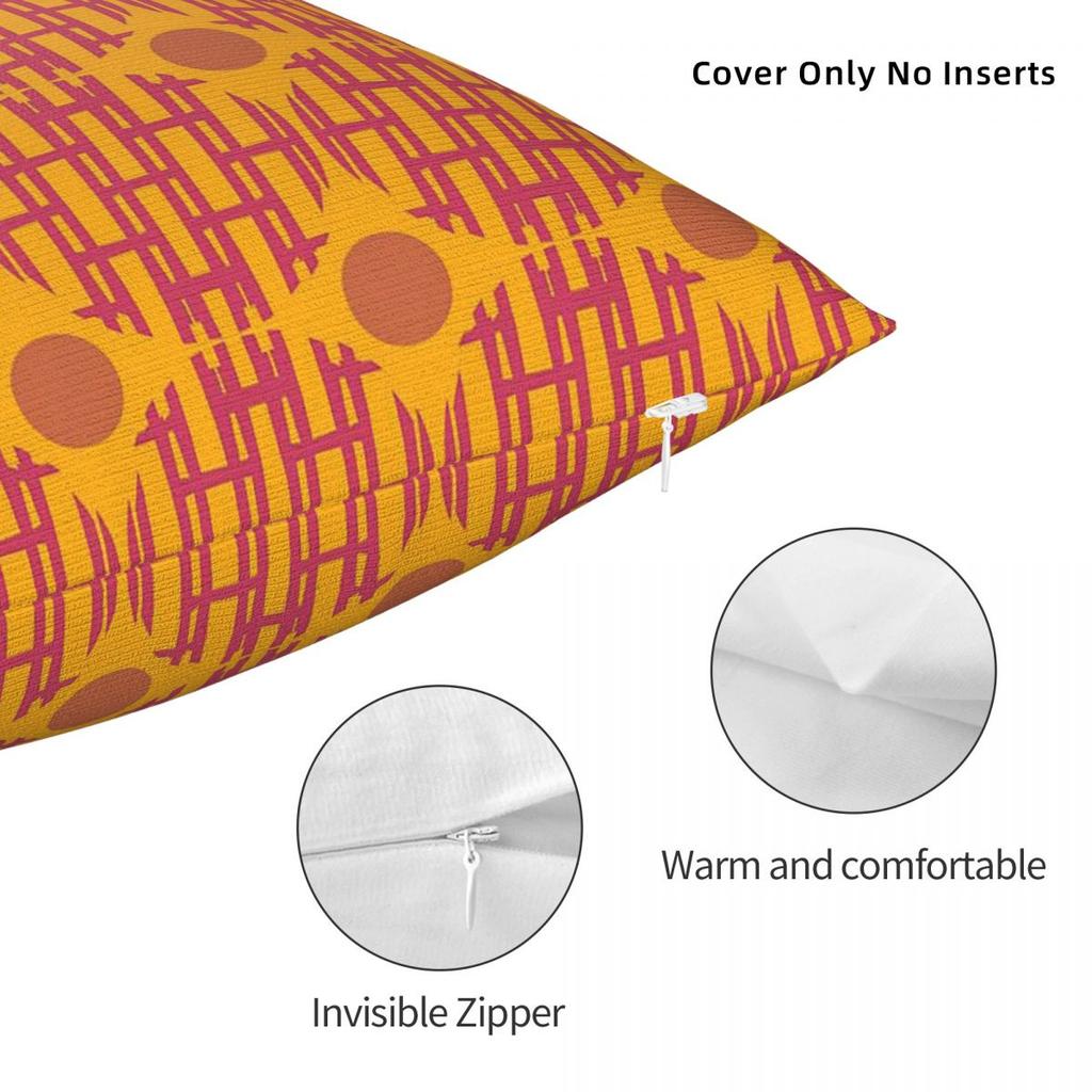 Atomic Erea Sunburst Weave Square Pillowcase Polyester Linen Velvet Creative Zip Decor Throw Pillow Case Home Cushion Cover