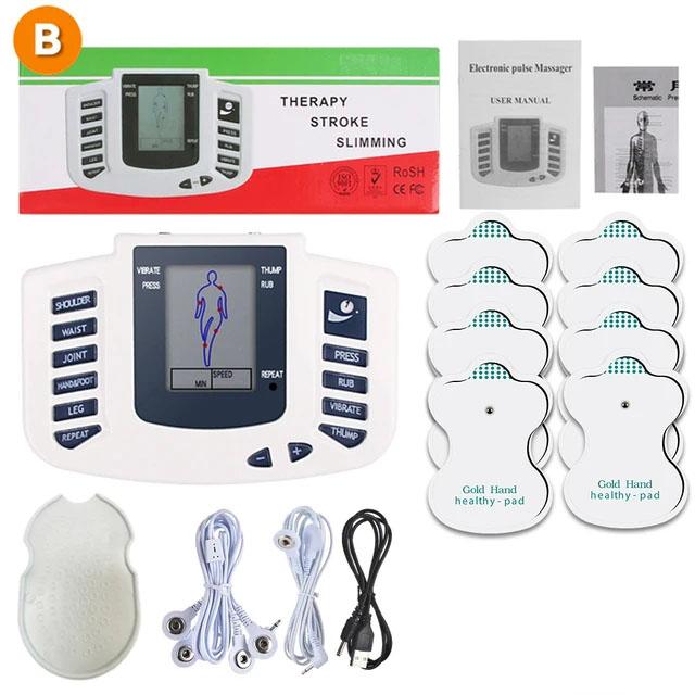 Tens Muscle Electrostimulator EMS Digital Meridian Physiotherapy Apparatus Neck Back Leg Foot Muscle Massage Health Care Tools