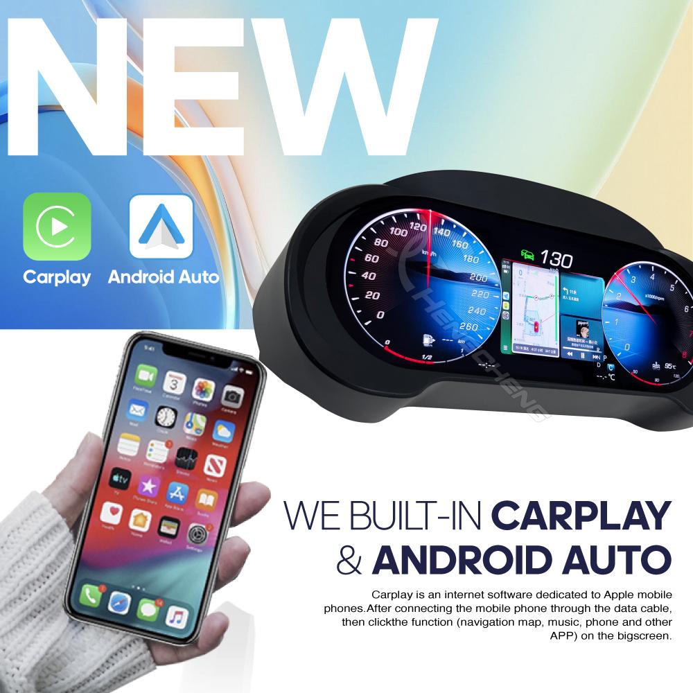 For Mercedes Benz W166/X116 ML GL GLE GLS 2012-2019 Digital Cluster LCD Dashboard Carplay Cockpit Virtual Instrument