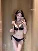 Art test swimsuit Bikini rose red bikini steel tray small chest gathering sexy three-point photo