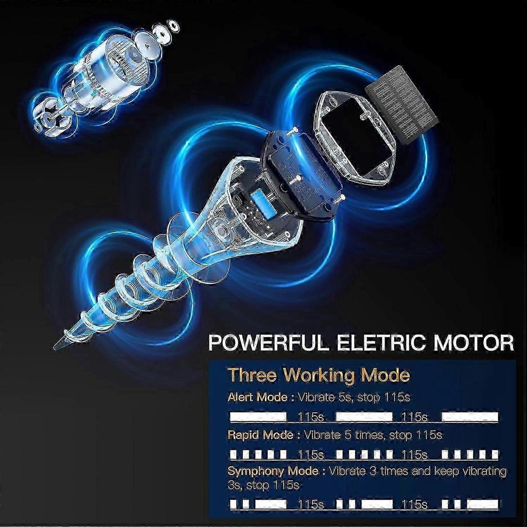 8er-Pack Solarbetriebener Maulwurfvertreiber-Pfahl mit elektrischer Vibration für Wühlmäuse Schlangen Wühlmäuse Murmeltiere Gürteltiere xls