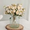 Artificial Flowers Tea Bud Rose Peony Wreath Wedding Wall Bridal Bouquet Home Room Table Garden Diy Gift Archway Decoration prop