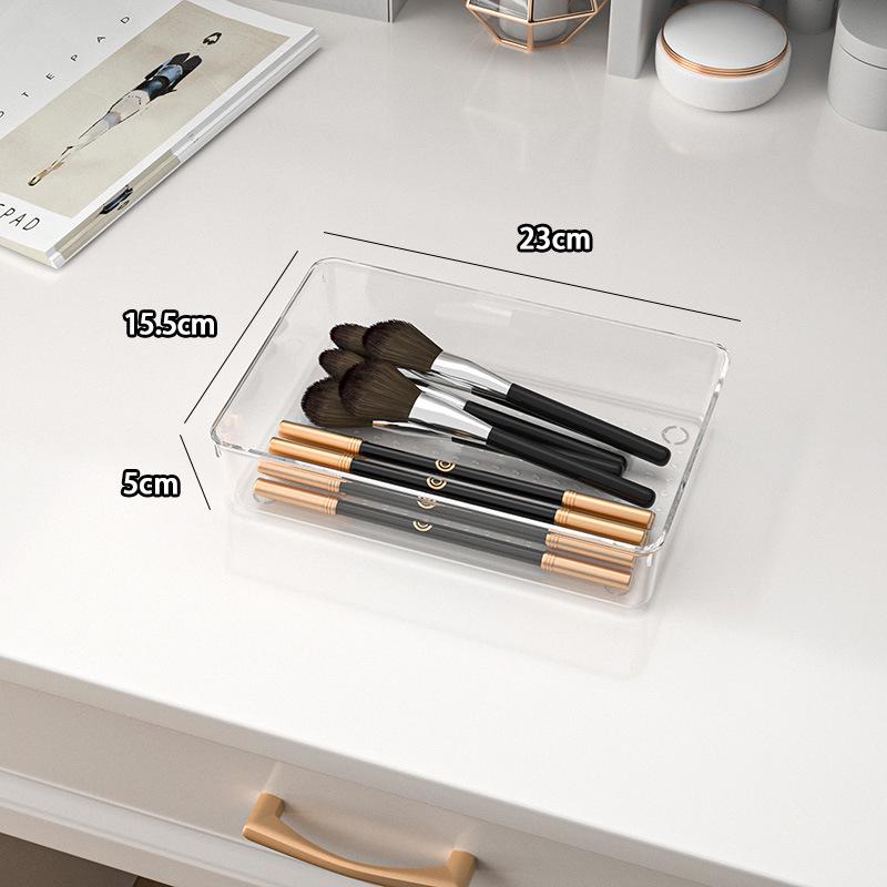Yiyi Gou Cosmetic Storage Box with Dividers - Jewelry, Lipstick, and Mask Organizer for Dormitories and Dressing Tables