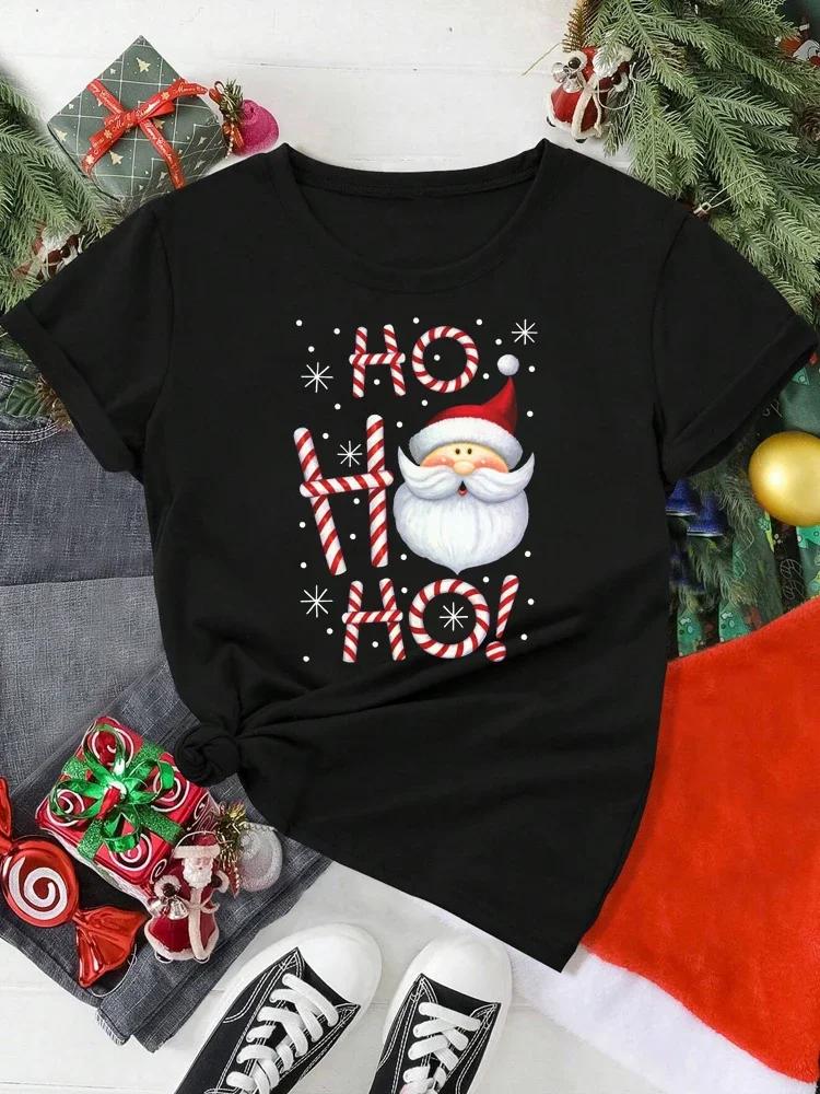 Unisex Christmas Santa Claus Printed T Shirt Christmas Xmas Cartoon Top Tshirt Harajuku Fashion New Year Tshirt Clothing