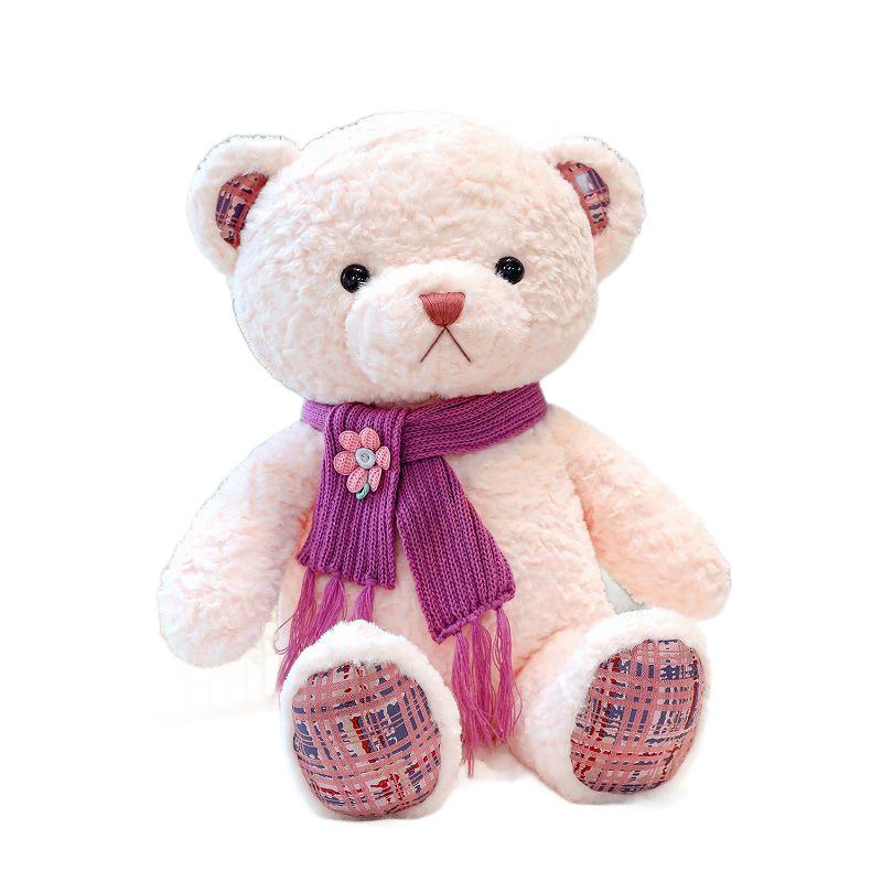 with Scarf Plush Toy, Soft Stuffed Animal for Kids Girls, Cuddle for Sleeping, Birthday Gift