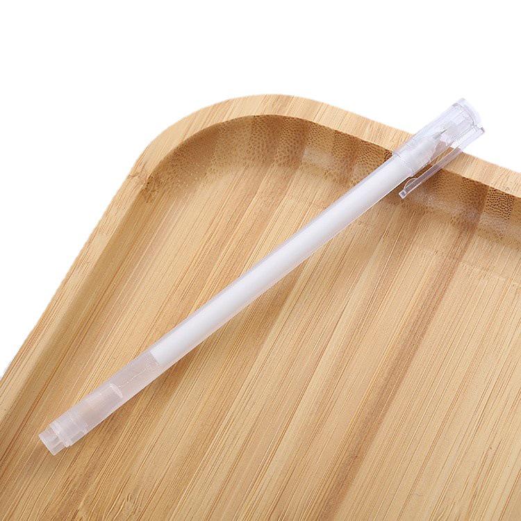 White Barrel Water-Based Ballpoint Pen 0.5mm