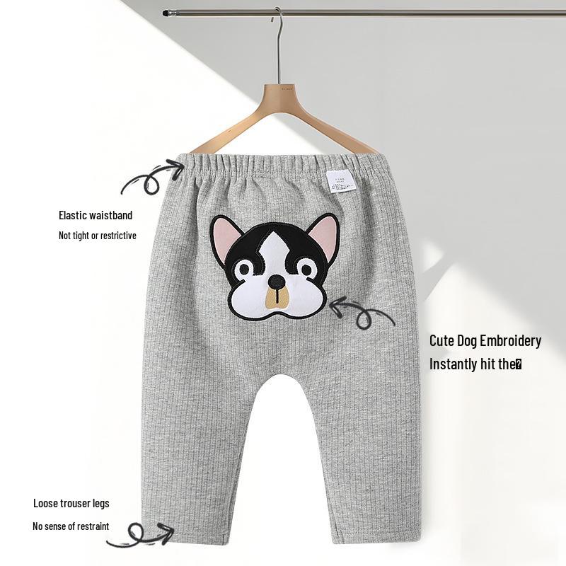 2025 Herbst/Winter Cartoon Fleecehosen für Kleinkinder (0-3 Jahre) - Unisex Lange Hosen