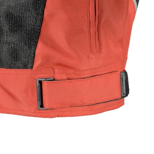 KOMINE JK-1573 Protective Carbon Mesh Jacket (07-1573), Men's, Black, Size 4XL