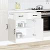VidaXL Kitchen Cabinet Lucca Glossy White Engineered Wood, Sink Cabinet, Kitchen Cabinet with Drawer, Cabinet 853739