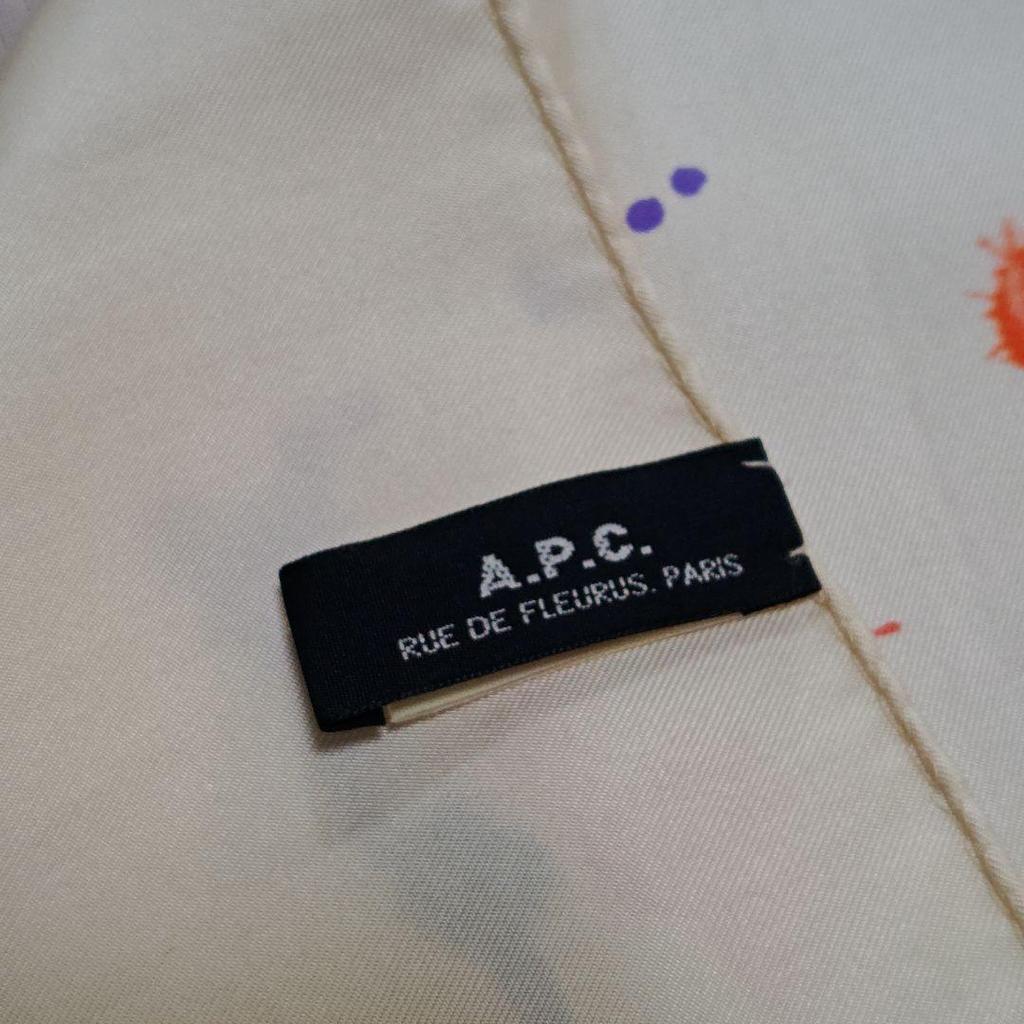 Used A.P.C. Silk Scarf Large Made in France