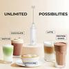 1/2sets Handheld Electric Mixer with Egg Beater Set Portable Milk Foam Maker for Travel Coffee Baking Food Whisk Kitchen Tool