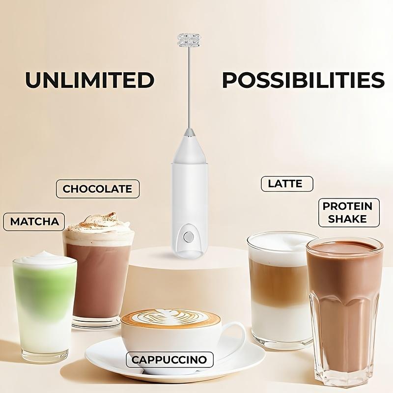 1/2sets Handheld Electric Mixer with Egg Beater Set Portable Milk Foam Maker for Travel Coffee Baking Food Whisk Kitchen Tool