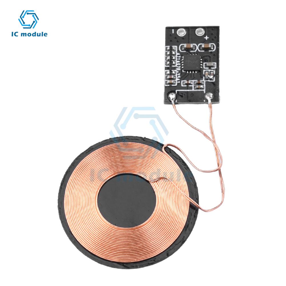 Lithium-Batterie Kabelloses Laden 3W/5W Kabelloses Ladeempfänger-Modul Kleine Spule Kabelloser Ladegerät-Empfänger-Modul PCBA-Platine