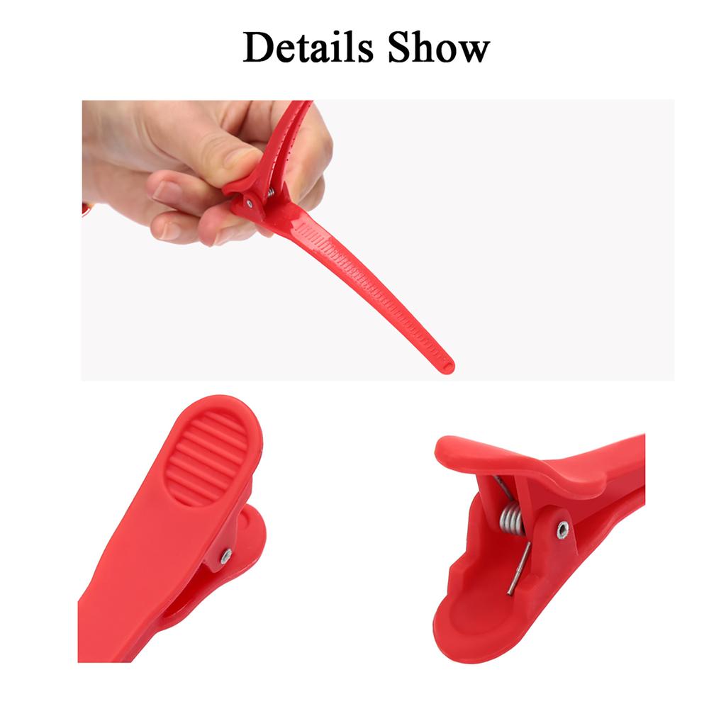 Bestauty 12Pcs Sectioning Clips Plastic Hair Clamp Grips Hairdressing Styling Salon Tool