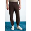 Burnham Men's Organic Fabric Fleece Inside Comfortable Cut Elasticized Jogger Black Sweatpants