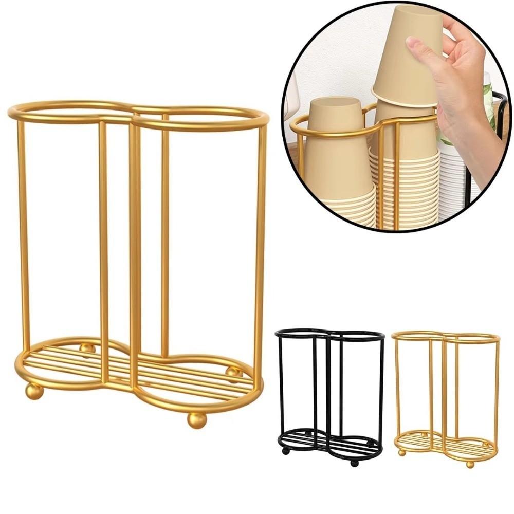 Stainless Steel Disposables Cups Picker Rust-Proof Paper Cup Organizer Paper Cup Holder  Countertop