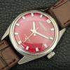 VINTAGE SEIKO HAND-WINDING 66B JAPAN BOY REFURBISHED RED DIAL WATCH a704664-1