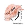 Fashion Solid Color Hairbands Elegant Headwear Headband Large Flower Hair Hoop Dinner Party