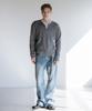 Dekkoloso Veil Henley Neck Knit [Gray]