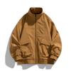 Work Jacket Warm Jacket Men's Spring and Autumn Stand Collar Casual Autumn Clothes Loose and Handsome Flying Lapel Top Autumn